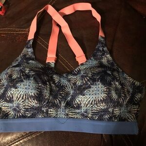 Used Victoria Sport 32 C Sports Bra Blue Print
